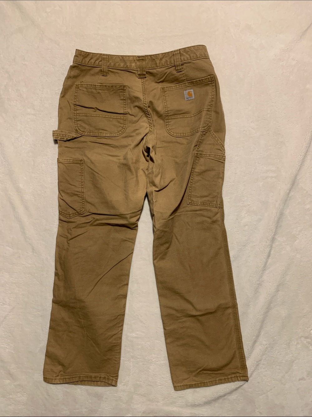 Carhartt Pants Womens 6 short original Fit Carpenter tan 30x29